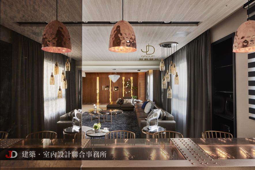 室內設計參考案例:現代時尚風格 200坪實景